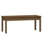 vidaXL Bancă de grădină, maro miere, 109x44x45 cm, lemn masiv de pin