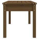vidaXL Bancă de grădină, maro miere, 109x44x45 cm, lemn masiv de pin