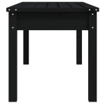 vidaXL Bancă de grădină, negru, 109x44x45 cm, lemn masiv de pin vidaXL Bancă de grădină, negru, 109x44x45 cm, lemn masiv de pin