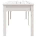 vidaXL Bancă grădină 2 locuri, alb, 159,5x44x45 cm, lemn masiv de pin vidaXL Bancă grădină 2 locuri, alb, 159,5x44x45 cm, lemn masiv de pin