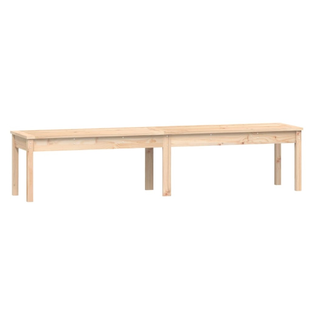 vidaXL Bancă de grădină 2 locuri, 203,5x44x45 cm, lemn masiv de pin