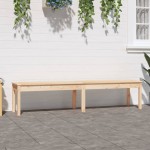 vidaXL Bancă de grădină 2 locuri, 203,5x44x45 cm, lemn masiv de pin vidaXL Bancă de grădină 2 locuri, 203,5x44x45 cm, lemn masiv de pin