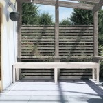 vidaXL Bancă grădină 2 locuri, alb, 203,5x44x45 cm, lemn masiv de pin