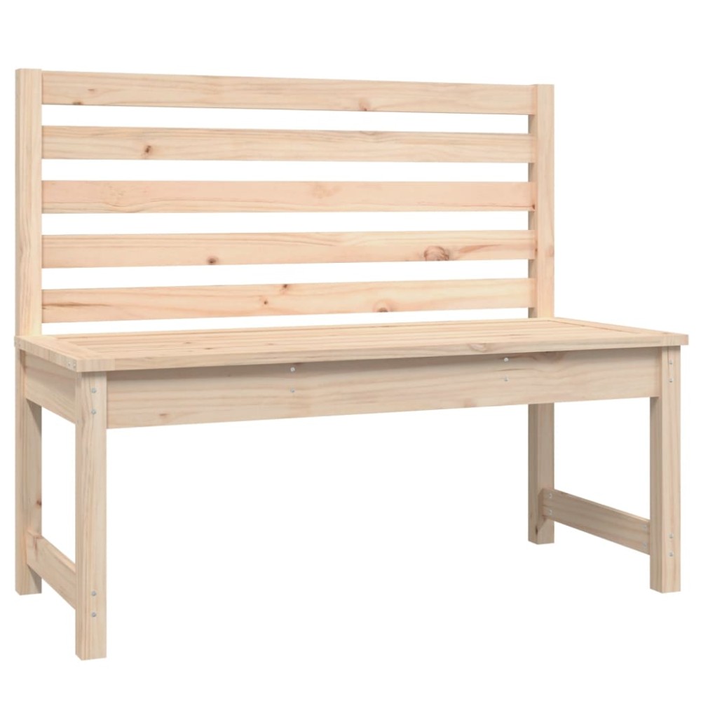 vidaXL Bancă de grădină, 109 cm, lemn masiv de pin