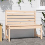 vidaXL Bancă de grădină, 109 cm, lemn masiv de pin vidaXL Bancă de grădină, 109 cm, lemn masiv de pin