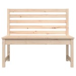 vidaXL Bancă de grădină, 109 cm, lemn masiv de pin vidaXL Bancă de grădină, 109 cm, lemn masiv de pin
