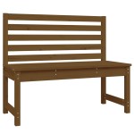 vidaXL Bancă de grădină, maro miere, 109 cm, lemn masiv de pin