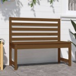 vidaXL Bancă de grădină, maro miere, 109 cm, lemn masiv de pin