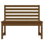 vidaXL Bancă de grădină, maro miere, 109 cm, lemn masiv de pin
