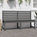 vidaXL Bancă de grădină, gri, 157,5 cm, lemn masiv de pin
