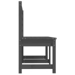 vidaXL Bancă de grădină, gri, 157,5 cm, lemn masiv de pin