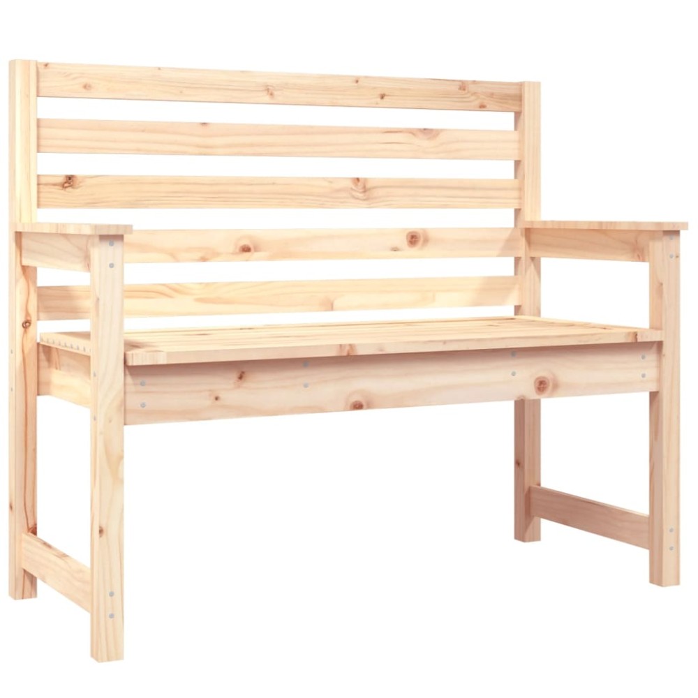 vidaXL Bancă de grădină, 109x48x91,5 cm, lemn masiv de pin
