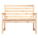 vidaXL Bancă de grădină, 109x48x91,5 cm, lemn masiv de pin vidaXL Bancă de grădină, 109x48x91,5 cm, lemn masiv de pin