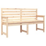 vidaXL Bancă de grădină, 159,5x48x91,5 cm, lemn masiv de pin vidaXL Bancă de grădină, 159,5x48x91,5 cm, lemn masiv de pin