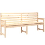 vidaXL Bancă de grădină, 203,5x48x91,5 cm, lemn masiv de pin vidaXL Bancă de grădină, 203,5x48x91,5 cm, lemn masiv de pin