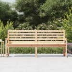 vidaXL Bancă de grădină, 203,5x48x91,5 cm, lemn masiv de pin vidaXL Bancă de grădină, 203,5x48x91,5 cm, lemn masiv de pin