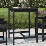 vidaXL Măsuță de grădină, negru, 82,5x82,5x110 cm, lemn masiv de pin vidaXL Măsuță de grădină, negru, 82,5x82,5x110 cm, lemn masiv de pin
