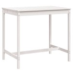 vidaXL Măsuță de grădină, alb, 121x82,5x110 cm, lemn masiv de pin vidaXL Măsuță de grădină, alb, 121x82,5x110 cm, lemn masiv de pin