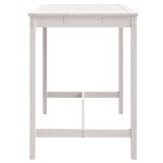 vidaXL Măsuță de grădină, alb, 121x82,5x110 cm, lemn masiv de pin vidaXL Măsuță de grădină, alb, 121x82,5x110 cm, lemn masiv de pin