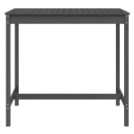 vidaXL Măsuță de grădină, gri, 121x82,5x110 cm, lemn masiv de pin