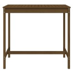 vidaXL Măsuță de grădină, maro miere, 121x82,5x110 cm, lemn masiv pin