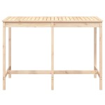 vidaXL Masă de grădină, 159,5x82,5x110 cm, lemn masiv de pin