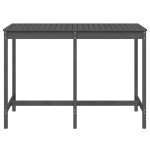 vidaXL Masă de grădină, gri, 159,5x82,5x110 cm, lemn masiv de pin vidaXL Masă de grădină, gri, 159,5x82,5x110 cm, lemn masiv de pin