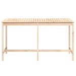 vidaXL Masă de grădină, 203,5x90x110 cm, lemn masiv de pin