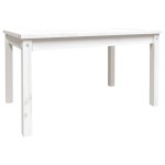 vidaXL Măsuță de grădină, alb, 82,5x50,5x45 cm, lemn masiv de pin