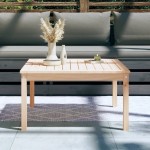 vidaXL Măsuță de grădină, 82,5x82,5x45 cm, lemn masiv de pin