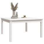 vidaXL Măsuță de grădină, alb, 82,5x82,5x45 cm, lemn masiv de pin