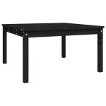 vidaXL Măsuță de grădină, negru, 82,5x82,5x45 cm, lemn masiv de pin vidaXL Măsuță de grădină, negru, 82,5x82,5x45 cm, lemn masiv de pin