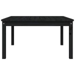 vidaXL Măsuță de grădină, negru, 82,5x82,5x45 cm, lemn masiv de pin vidaXL Măsuță de grădină, negru, 82,5x82,5x45 cm, lemn masiv de pin