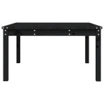 vidaXL Măsuță de grădină, negru, 82,5x82,5x45 cm, lemn masiv de pin vidaXL Măsuță de grădină, negru, 82,5x82,5x45 cm, lemn masiv de pin