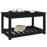vidaXL Măsuță de grădină, negru, 82,5x50,5x45 cm, lemn masiv de pin vidaXL Măsuță de grădină, negru, 82,5x50,5x45 cm, lemn masiv de pin