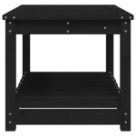 vidaXL Măsuță de grădină, negru, 82,5x50,5x45 cm, lemn masiv de pin vidaXL Măsuță de grădină, negru, 82,5x50,5x45 cm, lemn masiv de pin