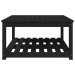 vidaXL Măsuță de grădină, negru, 82,5x82,5x45 cm, lemn masiv de pin vidaXL Măsuță de grădină, negru, 82,5x82,5x45 cm, lemn masiv de pin