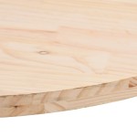 vidaXL Blat de masă, 60x30x2,5 cm, lemn masiv de pin, oval