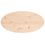 vidaXL Blat de masă oval din lemn masiv de pin 70x35x2,5 cm