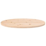 vidaXL Blat de masă oval din lemn masiv de pin 80x40x2,5 cm