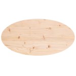 vidaXL Blat de masă oval din lemn masiv de pin 80x40x2,5 cm