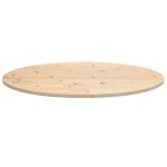 vidaXL Blat de masă, 90x45x2,5 cm, lemn masiv de pin, oval