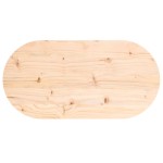 vidaXL Blat de masă, 60x30x2,5 cm, lemn masiv de pin, oval
