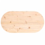 vidaXL Blat de masă, 80x40x2,5 cm, lemn masiv de pin, oval