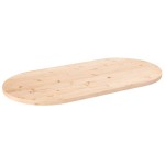 vidaXL Blat de masă, 90x45x2,5 cm, lemn masiv de pin, oval vidaXL Blat de masă, 90x45x2,5 cm, lemn masiv de pin, oval