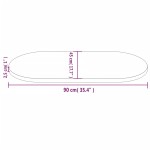 vidaXL Blat de masă, 90x45x2,5 cm, lemn masiv de pin, oval vidaXL Blat de masă, 90x45x2,5 cm, lemn masiv de pin, oval