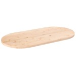 vidaXL Blat de masă, 100x50x2,5 cm, lemn masiv de pin, oval vidaXL Blat de masă, 100x50x2,5 cm, lemn masiv de pin, oval