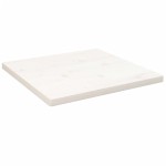 vidaXL Blat de masă, alb, 40x40x2,5 cm, lemn masiv de pin, pătrat