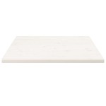 vidaXL Blat de masă, alb, 70x70x2,5 cm, lemn masiv de pin, pătrat