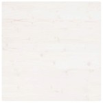 vidaXL Blat de masă, alb, 80x80x2,5 cm, lemn masiv de pin, pătrat